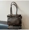 Bolso de Axila Retro de Gama Alta para Mujer 2025 Nuevo Bolso Tote Simple de Gran Capacidad Maletín de Hombro