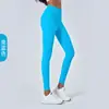 Calça de Yoga LULU Sem Marcas Feminina Cintura Alta Emagrecimento Quadril Linha T Nua Alta Elasticidade Apertada Corrida Fitness