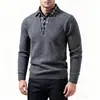 Nuevo suéter de punto base para hombre, estilo dos piezas con cuello de camisa a cuadros, estilo europeo y americano transfronterizo, suéter casual de moda