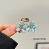 Presilha de Cabelo Flor de Strass Elegante para a Parte de Trás da Cabeça, Acessório de Cabelo Exquisito e de Liga de Alta Qualidade para Mulheres, Grampo para Penteado