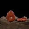Pingente de Dragão em Madeira de Jujuba Fulminada, Artesanato de Madeira Taoísta