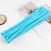 Kit de Materiais de Arte para Fazer Brinquedos Coloridos para Crianças Tiras de Pelúcia Criptografadas Palitos Dobráveis Palitos Torcedores Material Flor Atacado
