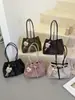 Bolsa de mano Shuai Mi Jia de gran capacidad, bolso de hombro para mujer, nuevo modelo de verano 2026, bolsa tejida de lujo ligero de nicho para el día a día