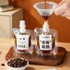 Bolsas Desechables para Empaque de Líquido de Espresso, Bolsas para Llevar Cold Brew, Bolsas Selladas Transparentes Engrosadas con Boquilla Líquida para Hielo Goteo