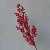 Arreglo Floral Fruta de la Prosperidad Bayas Rojas Bayas de Acebo Rojas Frutas Rojas Fruta de la Suerte Sala de Estar Flores Artificiales Adornos Entrega Directa