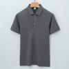 Camisa Polo Solona de Algodón de Alta Gama Camiseta para Hombre Manga Corta Cuello Solapa Sin Planchar Cuello Sin Costuras Polo Transpirable de Alta Gama para Hombre
