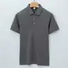 Camisa Polo Solona de Algodón Personalizada Camiseta para Hombre Manga Corta Solapa Sin Planchar Cuello Sin Costuras Camisa Polo para Hombre Gama Alta