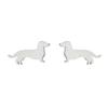 Europa y Estados Unidos moda de venta caliente simple personalidad animal lindos aretes de perro salchicha fabricantes de acero inoxidable 304 suministro al por mayor