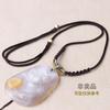 Aro dorado con cordón de maíz, ajustable, tejido a mano, para collar, colgante, para parejas, novias, cuerda fina para el cuello, venta al por mayor