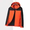 Chaqueta de Trabajo Impermeable a Prueba de Viento para Exteriores Personalizada Tres en Uno con Logo Impreso Bordado de Bloques de Color de Alta Calidad