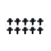 Parafusos de Orelha de Bateria Pretos 10 Peças Parafusos de Orelha de Bateria Preto Dourado 10 Peças Kit de Bateria