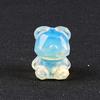 Cristal Natural Transfronteiriço Urso Morango Escultura Pedra de Cristal Minério Amostra Europeia e Americana Decoração de Casa Festivais Enfeites
