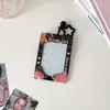 Funda Protectora para Tarjeta Pequeña de 3 Pulgadas Estilo Dulce y Genial Retro Americano Hisocute con Pinza de Estrella de Cinco Puntas para Tarjeta de Comedor y Tarjeta de Autobús de Estudiante