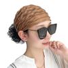 Chapéu de renda de malha de estilo ocidental updo outono novo lenço de cabeça cabelo branco Chapéu elegante e respirável feminino 2023