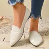 E-commerce Transfronteiriço Plus Size Verão 2026 Novas Sandálias Femininas Casuais Confortáveis Bico Fino Moda Slip-on
