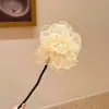 Novo Prendedor de Cabelo Florido Infantil para Coque, Lindo Acessório de Cabelo de Verão para Meninas, Ornamento de Cabelo Flor de Camélia para Menininhas