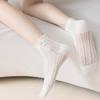 Envío Gratis Primavera y Verano Nuevos Calcetines de Algodón para Mujer Calcetines de Malla con Lazo para Mujer Calcetines de Barco Calcetines Transpirables Transfronterizo