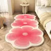 Tapete Transfronteiriço com Design Floral, Tapete de Chão para Quarto em Falso Caxemira, Almofada para Sofá de Sala, Resistente a Manchas e Fácil de Cuidar, Capacho para Casa