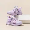 Zapatos para Niños con Luces Suela Suave Malla Zapatos de Abuelo Viejos Estilo Primavera y Otoño 2025 Tenis para Niñas Estudiantes de Primaria Zapatos para Correr Venta al por Mayor