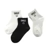 Meias Infantis de Atacado Simples Meia-Calça Masculina e Feminina Respirável Meias Infantis Casuais para Crianças Maiores de Primavera e Verão com Rosto Sorridente