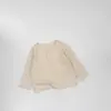 Camiseta Henley Básica de Manga Longa Multicor para Bebês (Primavera e Outono), Camisa Base Lisa Macia e Versátil para Bebês e Crianças Pequenas, Tendência