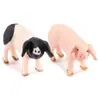 Set de 2 Piezas de Figuras de Lechones Miniatura Modelos Realistas de Cerditos Bebé de PVC Figuras de Animales de Granja para Niños Figuras de Juguete Educativas para Escenas de Granja 53cm