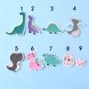 Pegatinas de tela bordadas, sellos bordados por computadora, explosiones, lindos dibujos de dinosaurios pequeños, pegatinas decorativas para ropa