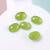 Adesivo oval para metade do rosto com imitação de jade em degradê, clipe de cabelo DIY, ímã de geladeira e material decorativo para tamancos