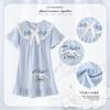 Sudeste Asiático Comercio Exterior Noche de Chicas Camisón Delgado Verano Niña Cuello de Muñeca Estilo Princesa Niños Grandes Ropa de Casa Camisón