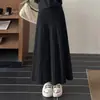 Outono/Inverno 2026 Novo Versátil Emagrecedor Estilo A Saia de Tricô de Comprimento Médio Estilo Coreano Gentil Fashionável Tendência Feminina