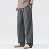Pantalones de primavera para hombre, nuevo estilo de verano, estilo retro americano, corte holgado, talla grande, pierna recta, pantalones largos casuales para hombre, modernos