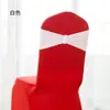 Banda elástica sin corbata funda de silla de boda decoración de lazo en el respaldo de la silla silla de hotel flor en el respaldo de la silla cinta de boda universal