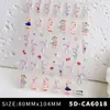 Novo Adesivo de Unha Artística Borboleta 3D Estéreo Relevo Borboleta Rosa Branco DIY Acessórios Estéreo para Unhas