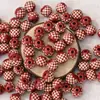 Contas de madeira gravadas multicoloridas, contas soltas para DIY, contas redondas de madeira listradas para pulseiras e colares, acessórios para joias feitas à mão com contas atacado