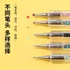 Novo Pacote com 5 Canetas de Puxar Linha e Pontilhismo para Nail Art com Ponta Dupla, Vários Modelos, Caneta de Pontilhismo Esculpida, Conjunto de Ferramentas de Pontilhismo para Nail Art