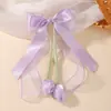 Pinza para el pelo de tulipán con lazo para niños, de venta caliente transfronteriza, con cinta, accesorio de alta gama floral de princesa para niñas 5533