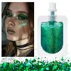 Gel Corporal Chameleon Transfronterizo con Purpurina 12 Colores Sombra de Ojos Brillante Parches de Purpurina para Rostro y Cabello Maquillaje para Festival y Carnaval