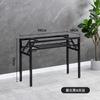Estante para Mesa Plegable Mesa Larga Estante para Mesa de Doble Capa Estante de Hierro Patas de Mesa Patas de Mesa de una Sola Capa Mesa de Comedor Sencilla Soporte Blanco Cómo Vela Tú