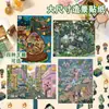 Pegatinas de Escena de Aventura en Tumba Antigua Micro-Tinta Casa Miniatura 3D Escena DIY Dibujos Animados Infantiles Pegatinas para Diario Alivio del Estrés
