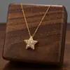 Comercio Exterior de Amazon Venta Caliente Collar de Acero de Titanio Temperamento Femenino Circonita Microincrustada Personalidad Cadena para Clavícula de Alto Sentido Colección Joyería