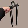 Exquisito clip de pinza estilo ballet lazo de cinta pasador de pelo para mujer parte trasera de la cabeza elegante elegante pinza de tiburón ins