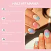 Set de Bolígrafos para Uñas Nymixa de Doble Punta para Arte de Uñas DIY Arte de Uñas Creativo Pintado a Mano Set de Arte de Uñas con Patrones Coloridos