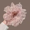 Elástico de Cabelo com Laço de Renda e Strass para Mulheres 2026 Novo Estilo Grande de Alta Qualidade Corda de Cabelo Acessório para Coque