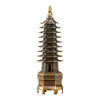 Quemador de Incienso de Torre Wenchang de Nueve Pisos Transfronterizo Adorno para Escritorio de Oficina en Casa Artesanía Creativa Quemador de Incienso en Espiral Sándalo