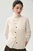Chaleco de punto 100% cachemir puro para mujer, cárdigan de punto trenzado adelgazante y versátil, chaleco interior estilo preppy