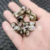 Dentes de Tigre Marrom Preto Jade Tianzhu Contas Espalhadas Ágata Furo Grande Passepartout Pulseira Colar Acessórios Contas Artesanais