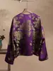 Jaqueta Jacquard de Seda Estilo Chinês Novo para Mulheres Primavera 2026 Novo Conjunto Nacional Estilo Retro Cardigan
