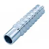 Anclaje de expansión dentado de acero al carbono, de un solo tubo, galvanizado en zinc blanco-azul, tornillo de expansión con manguito antideslizante para ladrillo hueco m5m6m8m10