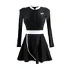 Roupa de banho plus size esportiva atacado feminina para meninas um pouco acima do peso cobrindo a barriga emagrecedora maiô peça única manga longa para menina gorda 200kg