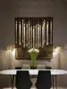 Chandelier Escada Francesa Villa Personalidade Criativa Arte Senso Avançado loft Corredor de Escada Alto Chandelier Longo Rotativo